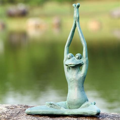 Spi Home Stretching Yoga Frog Garden Statue And Reviews Wayfair