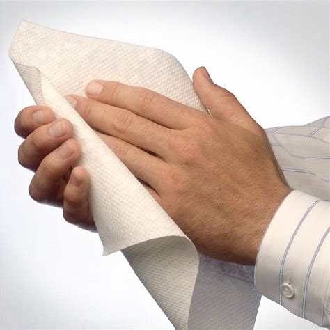 Hands Drying W Paper Towel Kleenfix