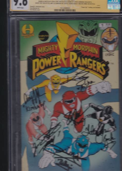 Remarked Comic Cover CGC SS 9 6 Head Sketches Power Rangers Original