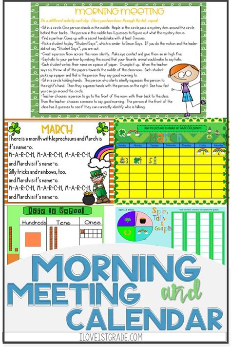 March Smartboard Calendar Morning Meeting Morning Meeting Smart