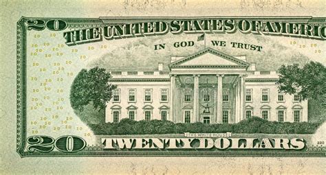 Backside Of 100 Dollar Bill The Largest Denomination Stock Photo
