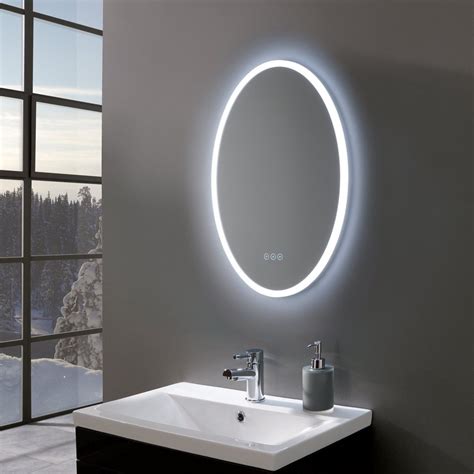 Oval Bathroom Mirrors With Lights Rispa