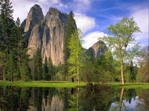 Cathedral Rocks And Spires Yosemite National Park California Usa