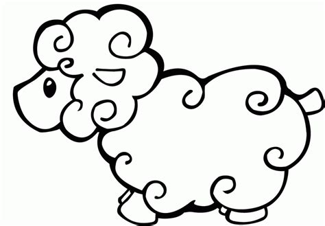Baby Lamb Coloring Pages Coloring Home