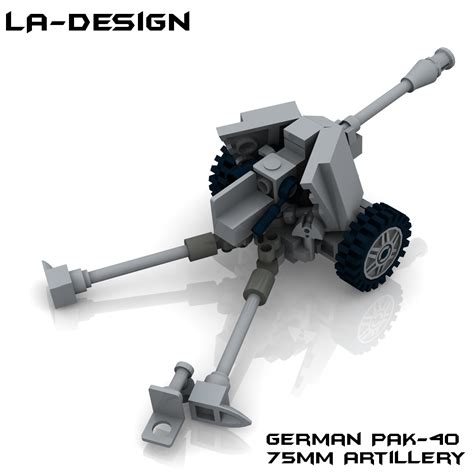 Lego Custom Ww2 German Pak 40 75mm Kanone 4 The Custom P Flickr