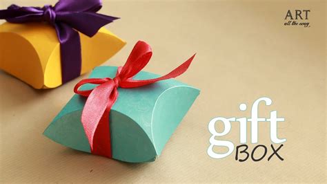 Its check out 6 easy diy gift ideas. How to make : Gift Box - Easy DIY arts and crafts - YouTube