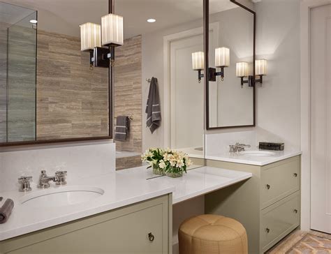 Two Separate Vanity Bathroom Designs