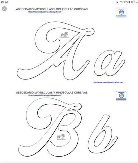 Moldes De Letras Cursivas May Sculas Y Min Sculas En Pdf Lettering Sexiz Pix