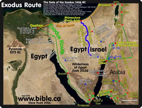 Maps Bible Archeology Exodus Route Overview Vanessa Samuel