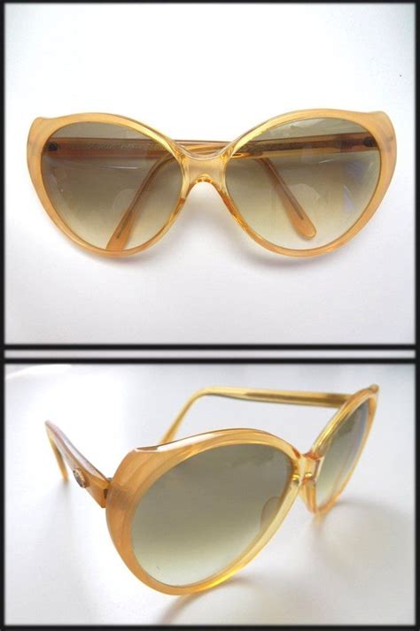 70s Sunglasses Sunglasses Women Paris Honey Colored Eyewear Etsy