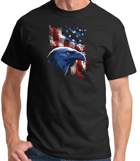 American Pride Eagle Usa Shirt Patriotic Black Tee Usa Patriotic Shirts