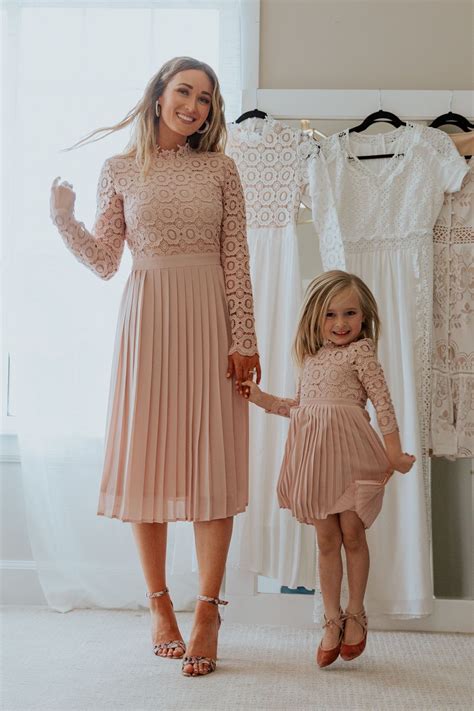 Blush Mother And Daughter Dresses Pink Bridesmaid And Flower Girl