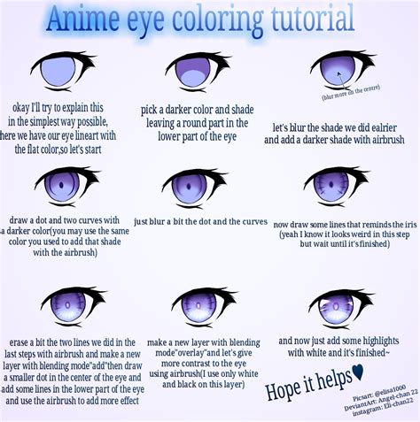 Anime Eye Coloring Tutorial By Angel Chan22 On Deviantart
