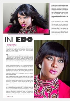BERRYKISS INSPIRES Ini Edo Covers Red Sheet Magazine HOT