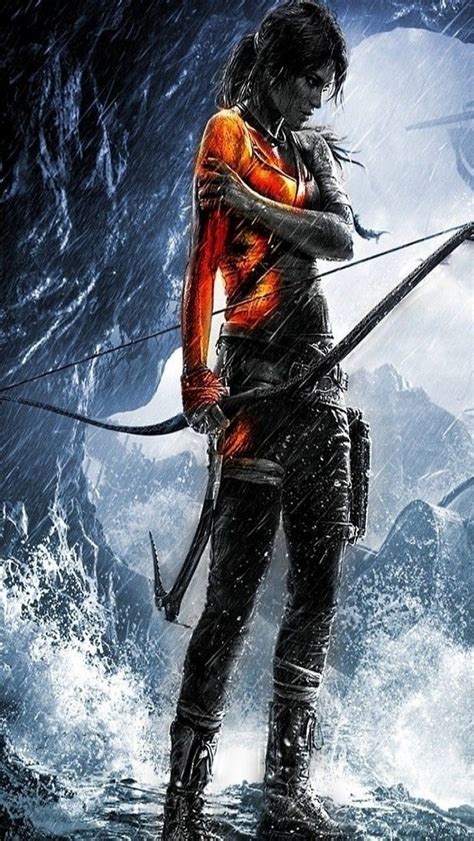 Rise of the Tomb Raider Character 640 x 1136 iPhone 5 Wallpaper