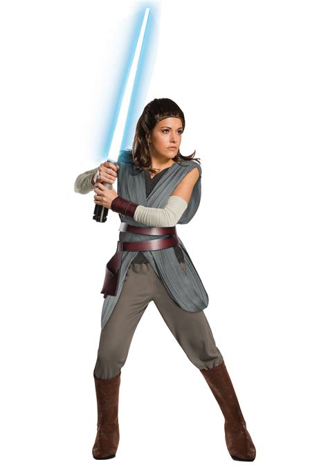 Star Wars The Last Jedi Super Deluxe Rey Costume For Women