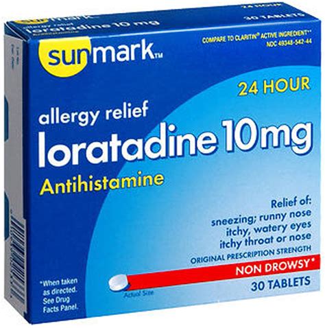 Sunmark Loratadine 10 Mg 24 Hour Tablets 30 Ct