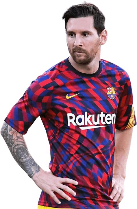 Lionel Messi Barcelona Football Render Footyrenders