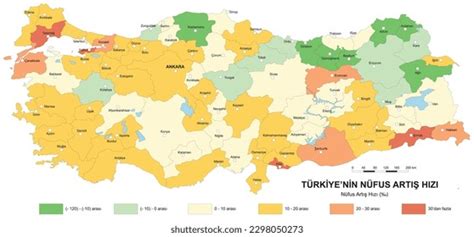 2 Turkeys Population Growth Rate Map Images Stock Photos 3d Objects