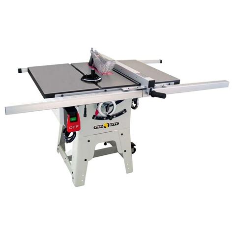 Steel City 10 In Cast Iron Contractor Table Saw 35990c The Home