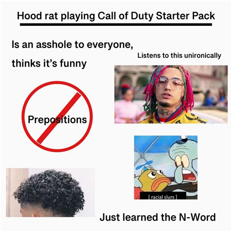 Hood Rat Playing Cod Starter Pack Rstarterpacks Starter Packs