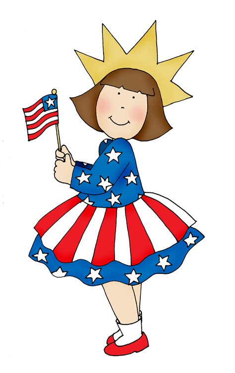 Free Dearie Dolls Digi Stamps 4th Of July Girl Digi Stamps 4th Of