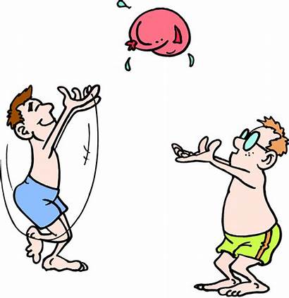 Balloon Toss Water Clipart Games Capture Clip