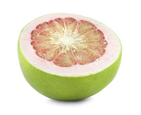 Pomelo Fruit An Isolated On White Background Stock Photo Image Of