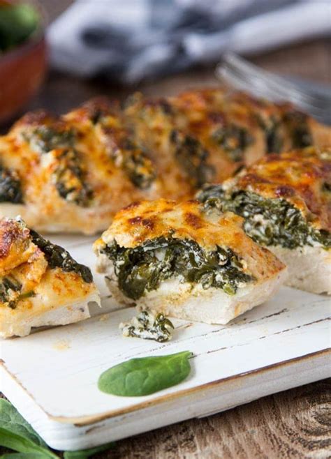 You won't want to miss this spinach ricotta hasselback chicken and it's easy to make and tastes great. Spinach + Goat Cheese Hasselback Chicken | Recipe ...