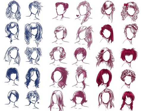 I REALLY WANTED TO DRAW SOME HAIR STYLES By Solstice On DeviantArt