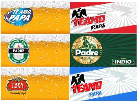 Etiquetas Cervezas Día Del Padre No Editables 45 Dia Del Padre