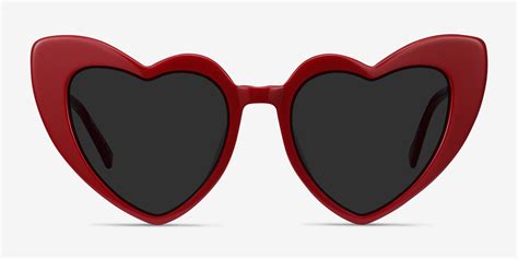 Darling Heart Burgundy Frame Sunglasses For Women Eyebuydirect