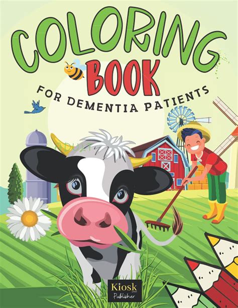 Adult Coloring Book For Dementia Patients Easy Coloring Book For