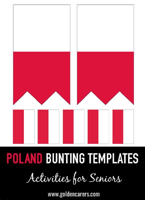 Poland Bunting Templates