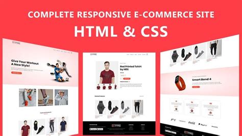 How To Make Ecommerce Website Using Html And Css Step By Step Create E Responsive Site