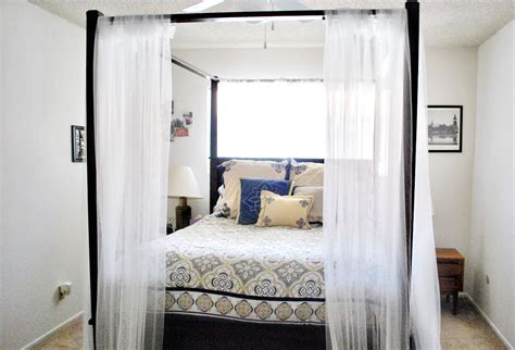 You need to have a bit of patience and a few most canopy beds are made with 5 to 6 foot high poles. Enhance Your Fours Poster Bed with Canopy Bed Curtains ...