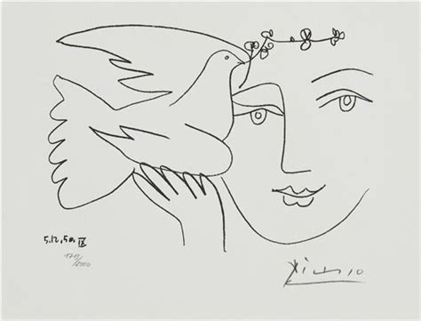 Pablo Picasso Face Of Peace Mutualart