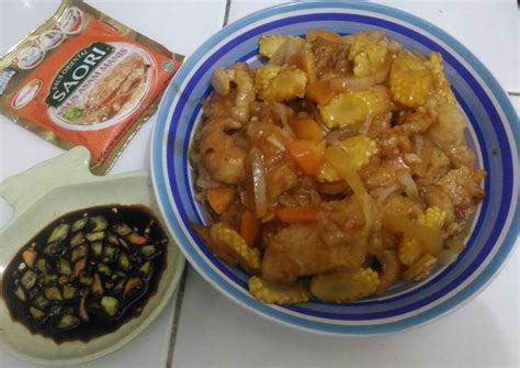 Resep Udang Tepung Asam Manis Saori - Cumi Asam Manis Menu Seafood