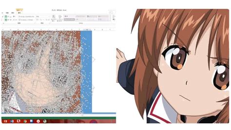 ตะลึง การ์ตูนแฟนอาร์ต Anime วาดด้วย Microsoft Excel ล้วนๆ It24hrs