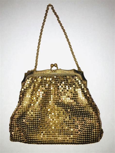 Whiting And Davis Co Mesh Gold Tone Vintage Bag 1930s 1940s Etsy