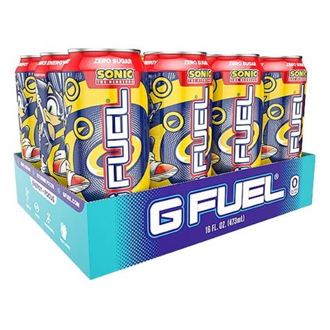 Sonics Peach Rings G Fuel Ready To Drink Cans Gamer Fuel