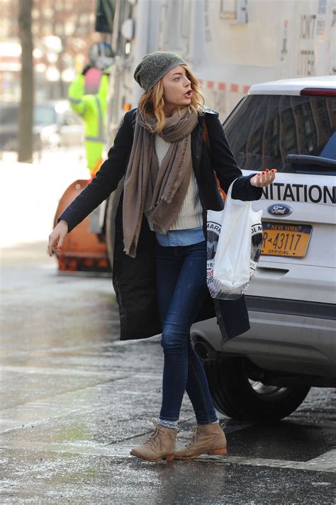 Emma Stone Real New York City Street Style Winter 2014