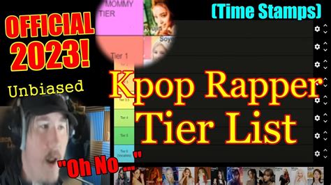Kpop Rapper Tier List 2023 Gg Version Youtube