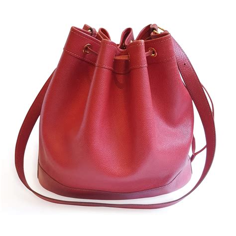 Hermes Red Garance Bucket Bag The Chic Selection