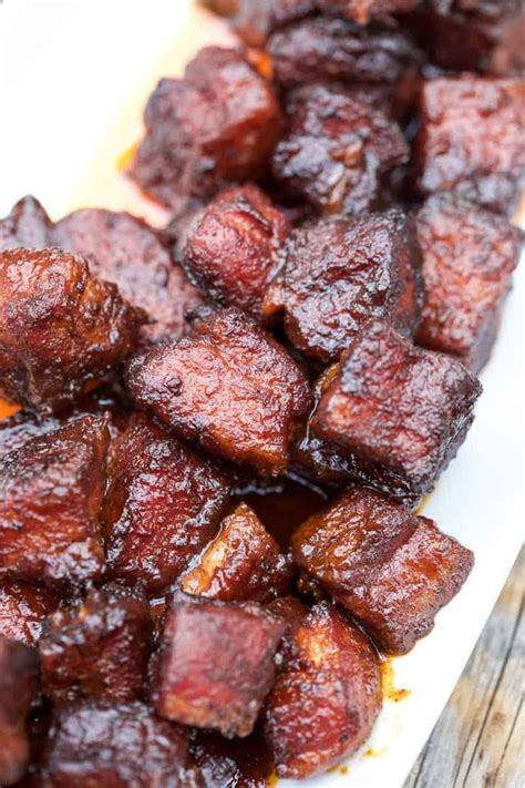 Smoked Pork Belly Burnt Ends Recipe Smoked Pork Pork Belly Recipes