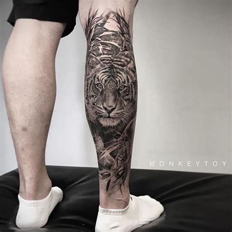 discover 95 about tiger leg tattoo latest in daotaonec