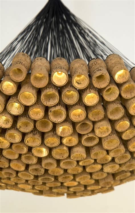 A super cute and easy pumpkin cork decoration for halloween. Celebration Chandelier Champagne Corks LED Recycled Up ...