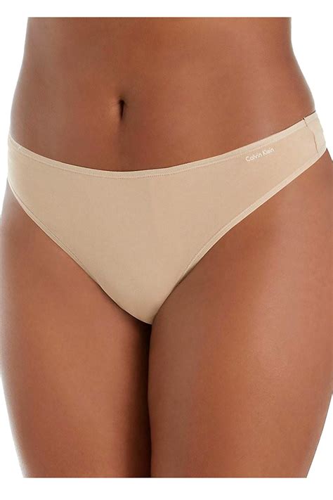 Calvin Klein Plus Bare Nude Cotton Form Thong Cheapundies