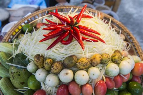 A real thai comfort food and something everyone can cook is the thai style omelet. ASIA THAILAND SUKHOTHAI THAI FOOD Stock Photo - Image of ...