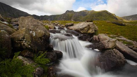 Snowdonia Mountain River Grey Clouds And Rain Showers Does Flickr